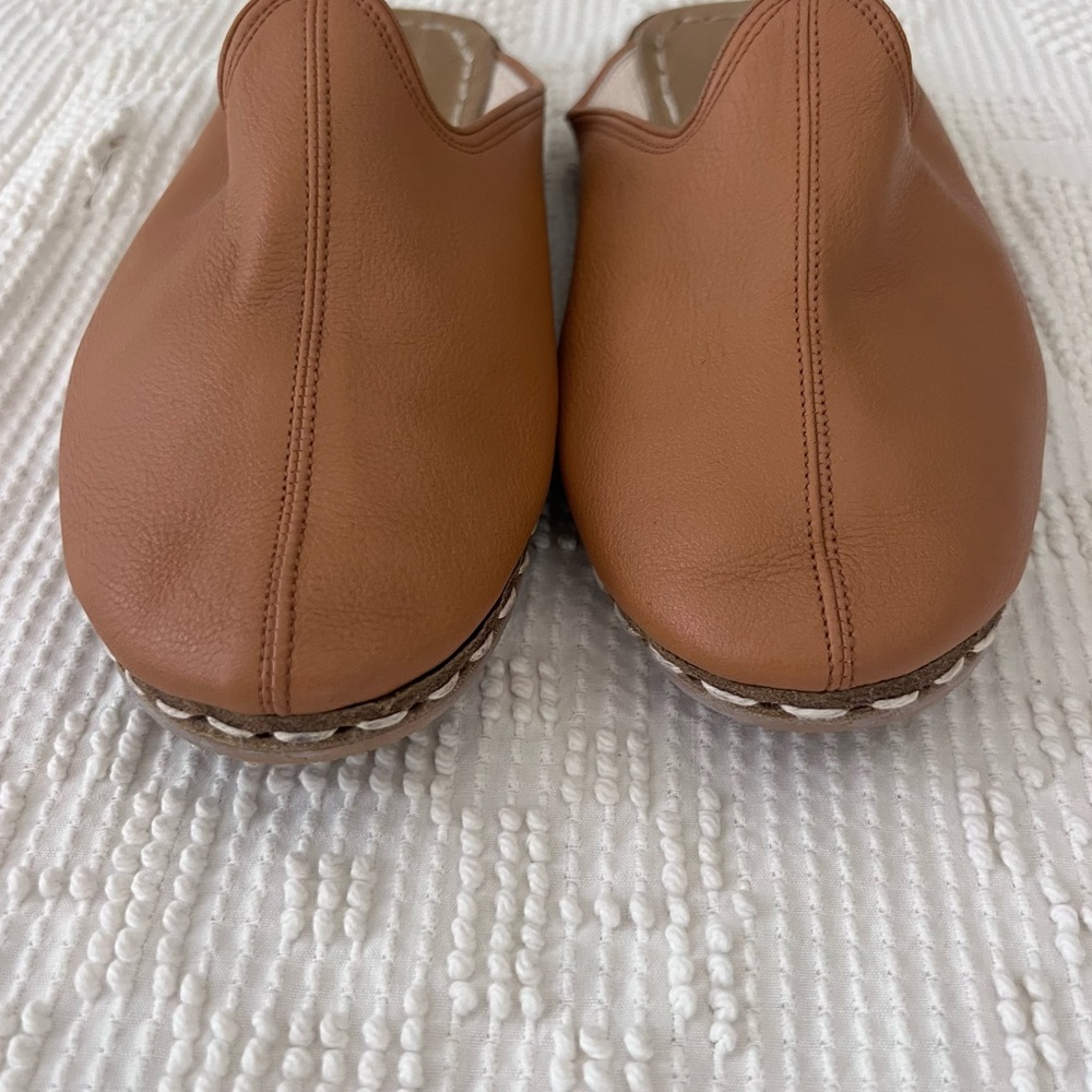 Atlantis Turkish Slides Handmade Leather Mules — Grounding Shoes - Picture 4 of 5